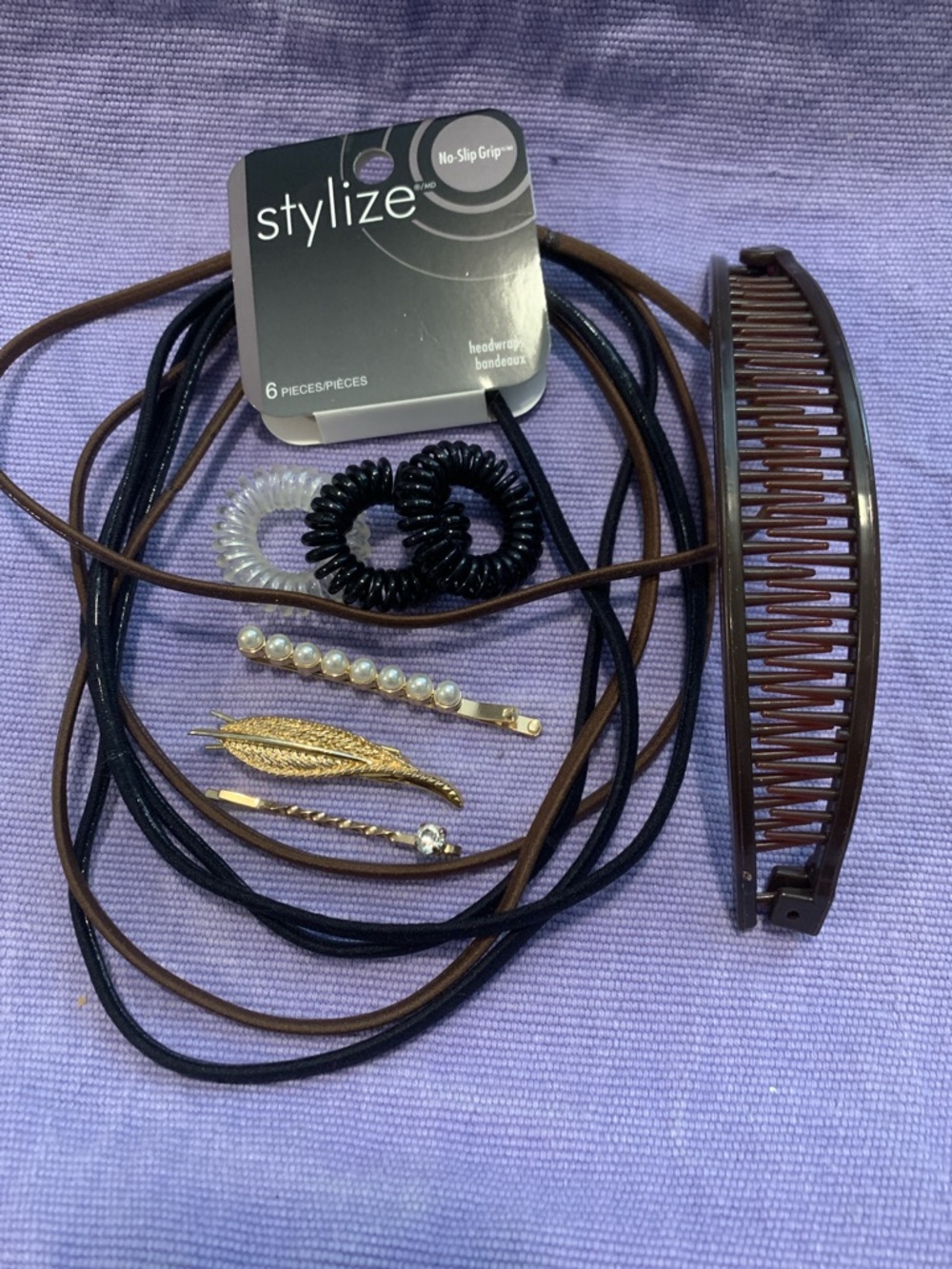 Hair Black and Brown Accessory Bundle
